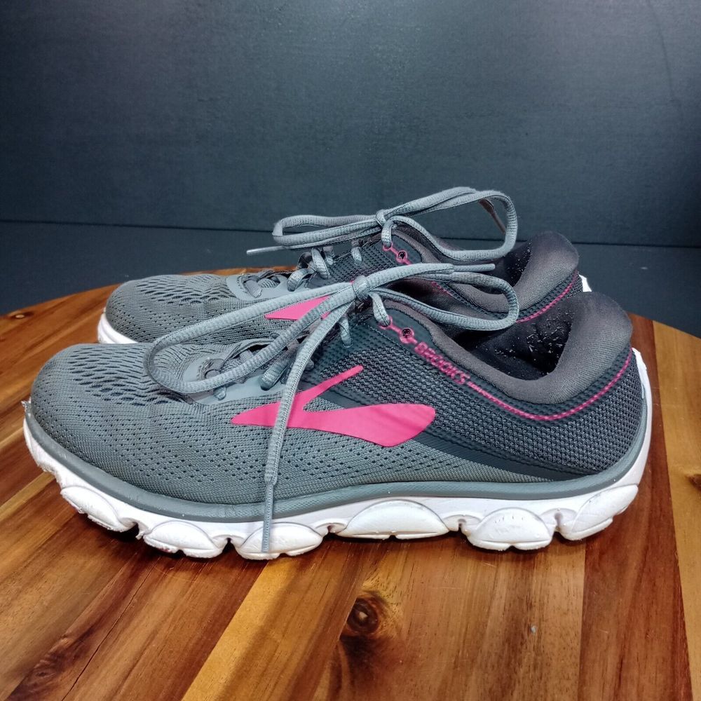 Brooks Gray and Pink Athletic Shoes